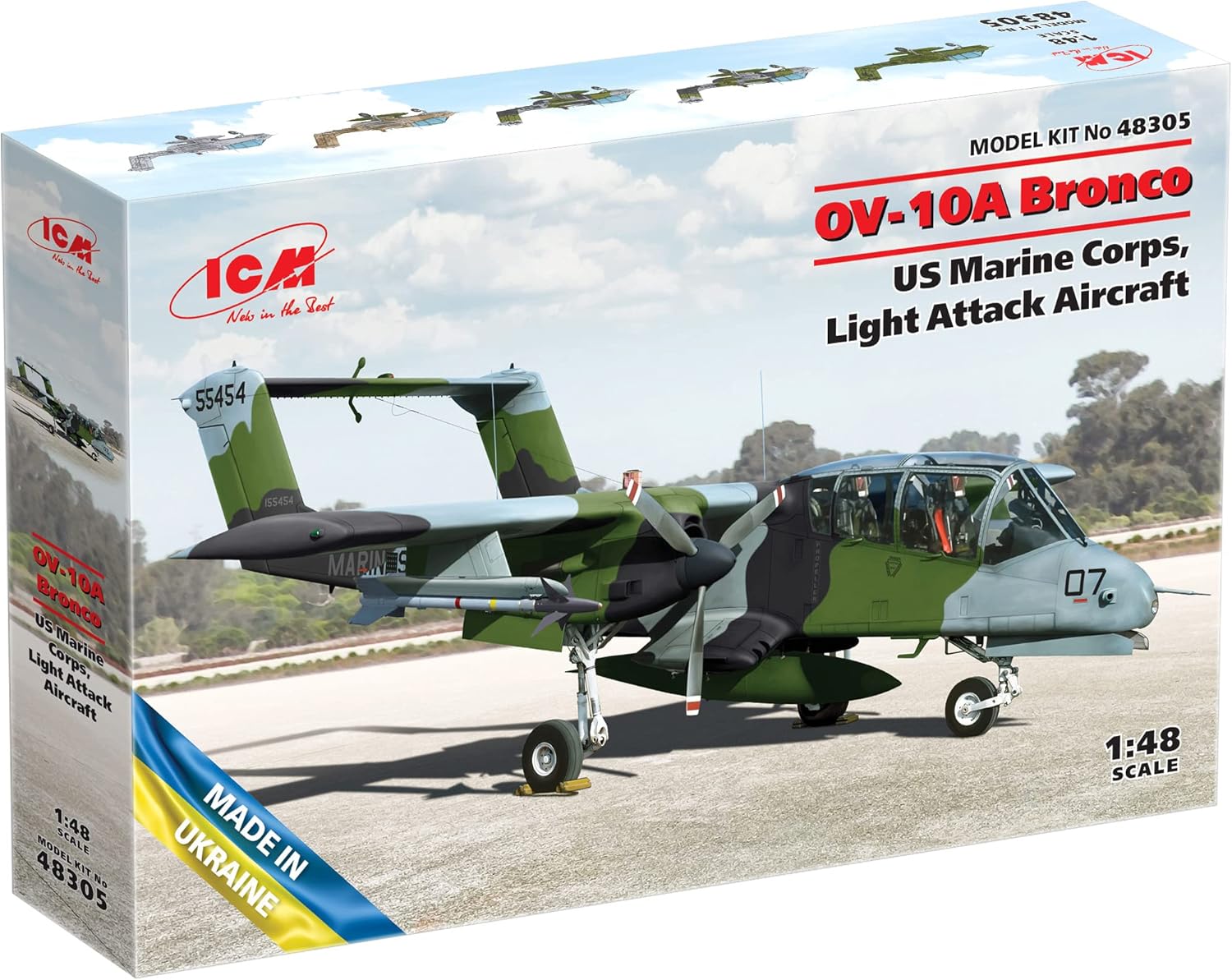 ICM 48305 - OV-10А Bronco US Marine Corps, Light Attack Aircraft - Scale 1:48