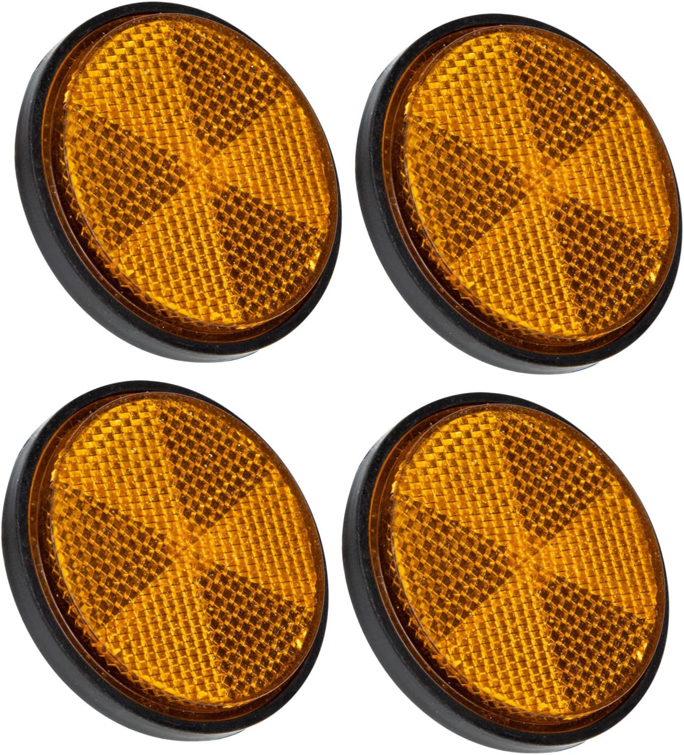 BIUDECO 4pcs Bicycle Reflector Car Tool Reflective Tape for Trailers Car Signs Bike Reflectors Bike Safety