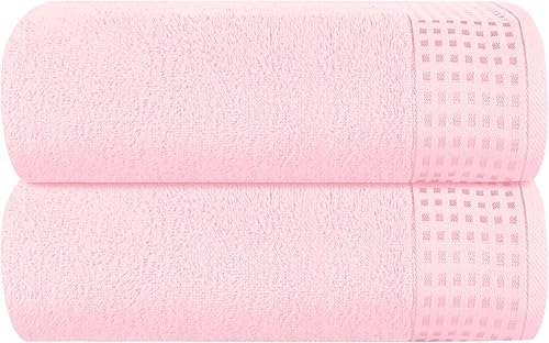 Vista 378 de GLAMBURG Juego de 6 toallas de 100% algodón ultra suave, contiene 2 toallas de baño de 28 x 55 pulgadas, 2 toallas de mano de 16 x 24 pulgadas y 2