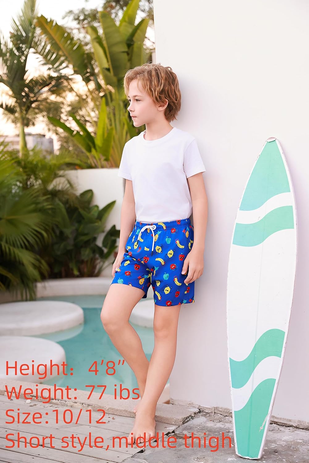 MILANKERR Toddler Boys Swim Trunks with Compression Air Holes Liner Quick Dry Boys Bathing Costumes