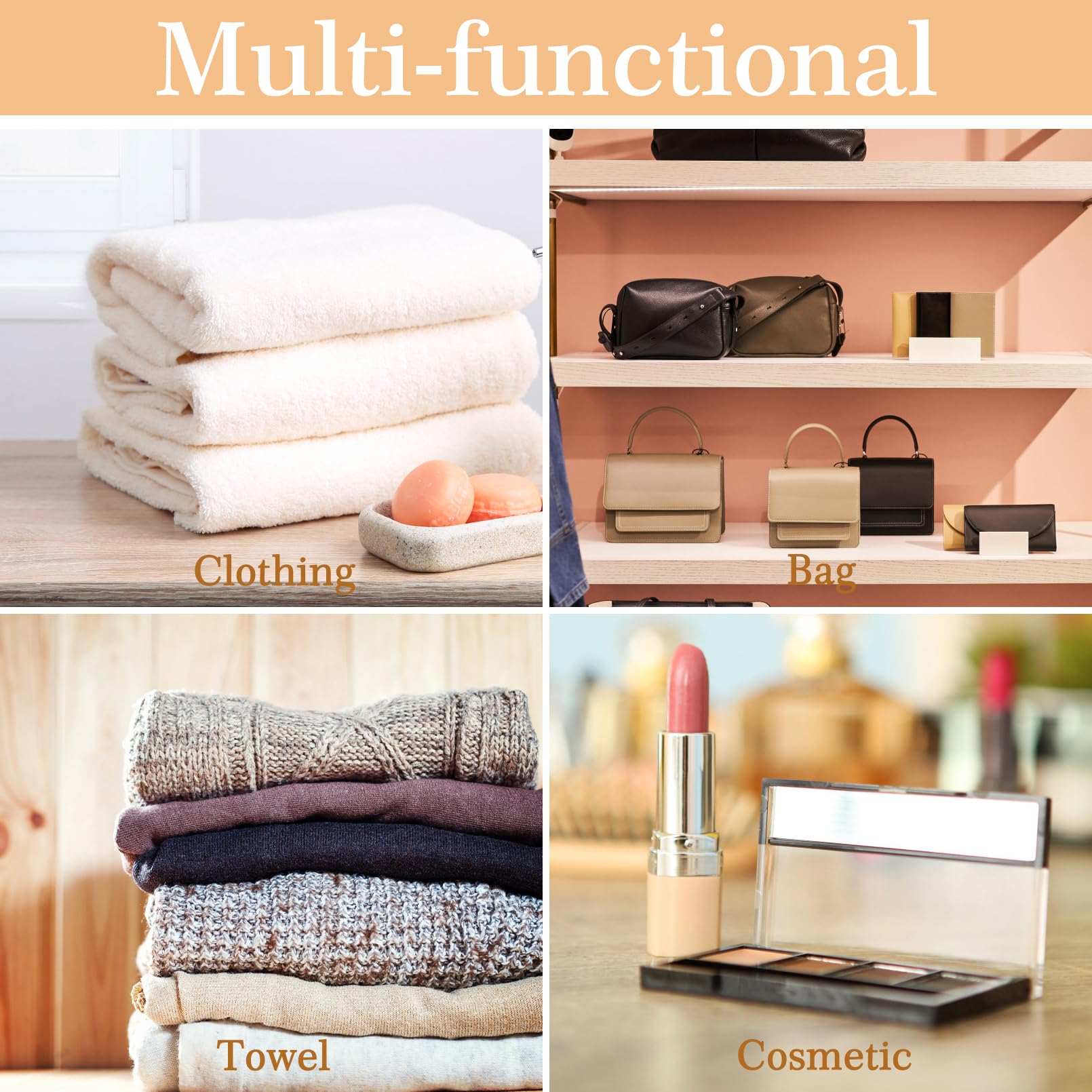 6 bolsas de polvo para bolsos, bolsa de almacenamiento de bolso, organizador de almacenamiento transparente para armario, bolsas de polvo para almacenamiento, bolsas de polvo con cremallera