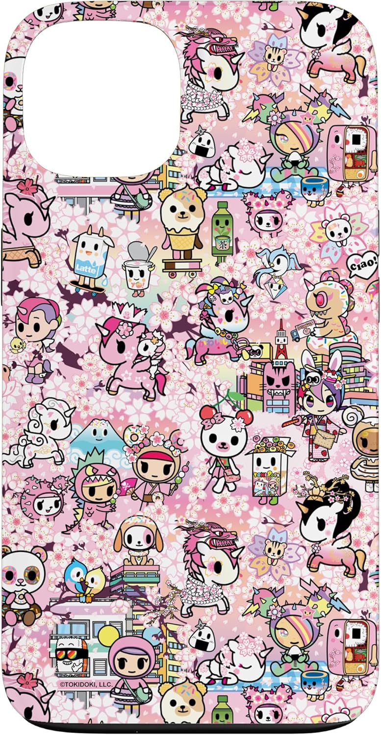 Tokidoki Hanami Pincnic Cute Collage Kanji Pattern Case for iPhone 17