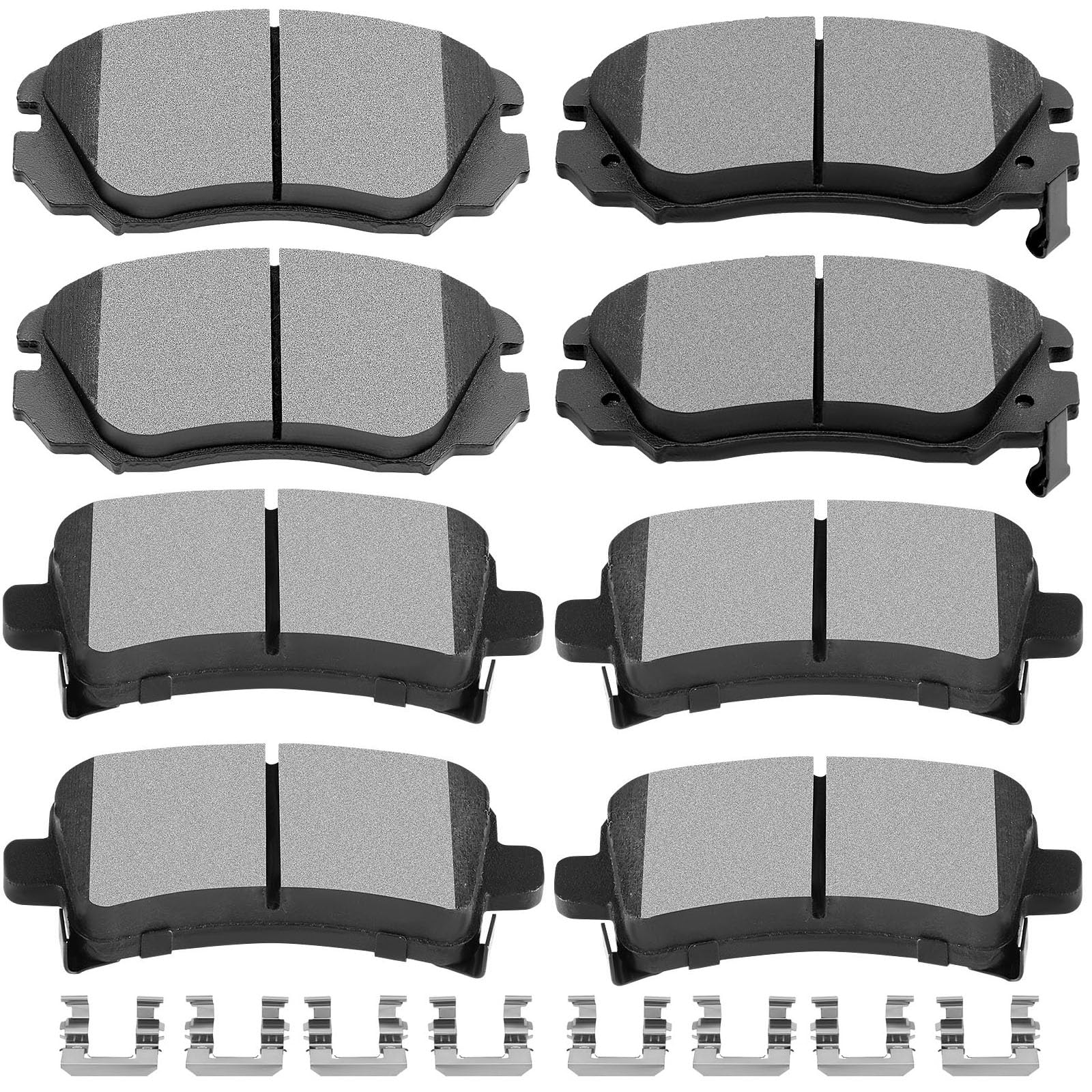 SCITOO D1421 D1430 Front Rear Brake Pads Sets Fit For Buick Allure/LaCrosse/Regal,For Chevrolet For Malibu 2013-2015,For Chevrolet Impala 2014-2020,For Chevrolet Malibu Limited 2016