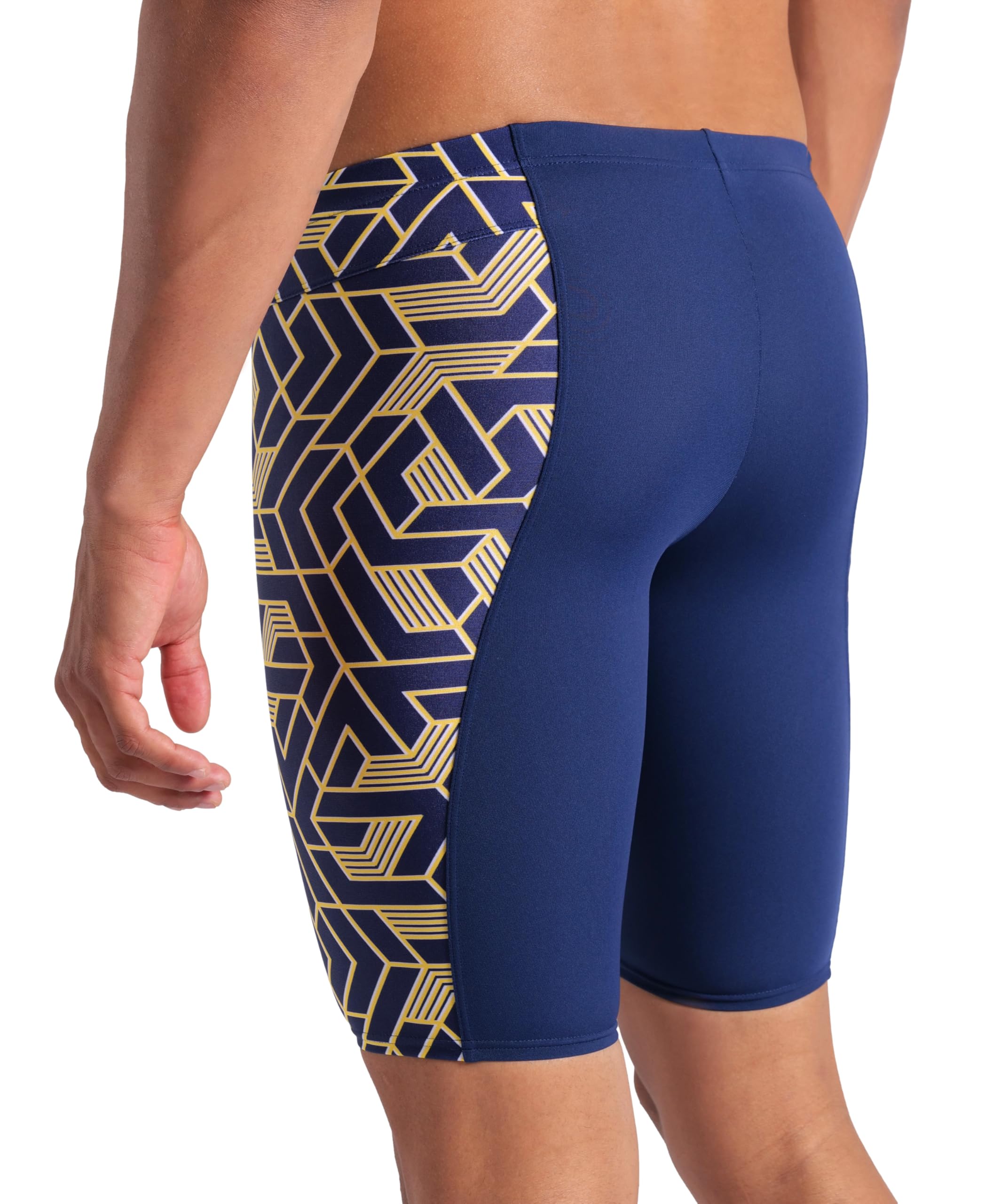 Arena Herren Arena Performance Men's Escape Swim Jammer Athletic Swimwear Professional Swimsuit Badehose (1er Pack)