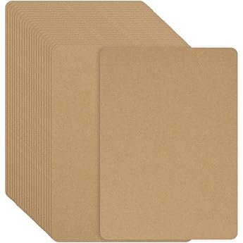 JIANTA Kraft Paper A6 Cards Pack of 120 Index Cards A6 Blank Brown