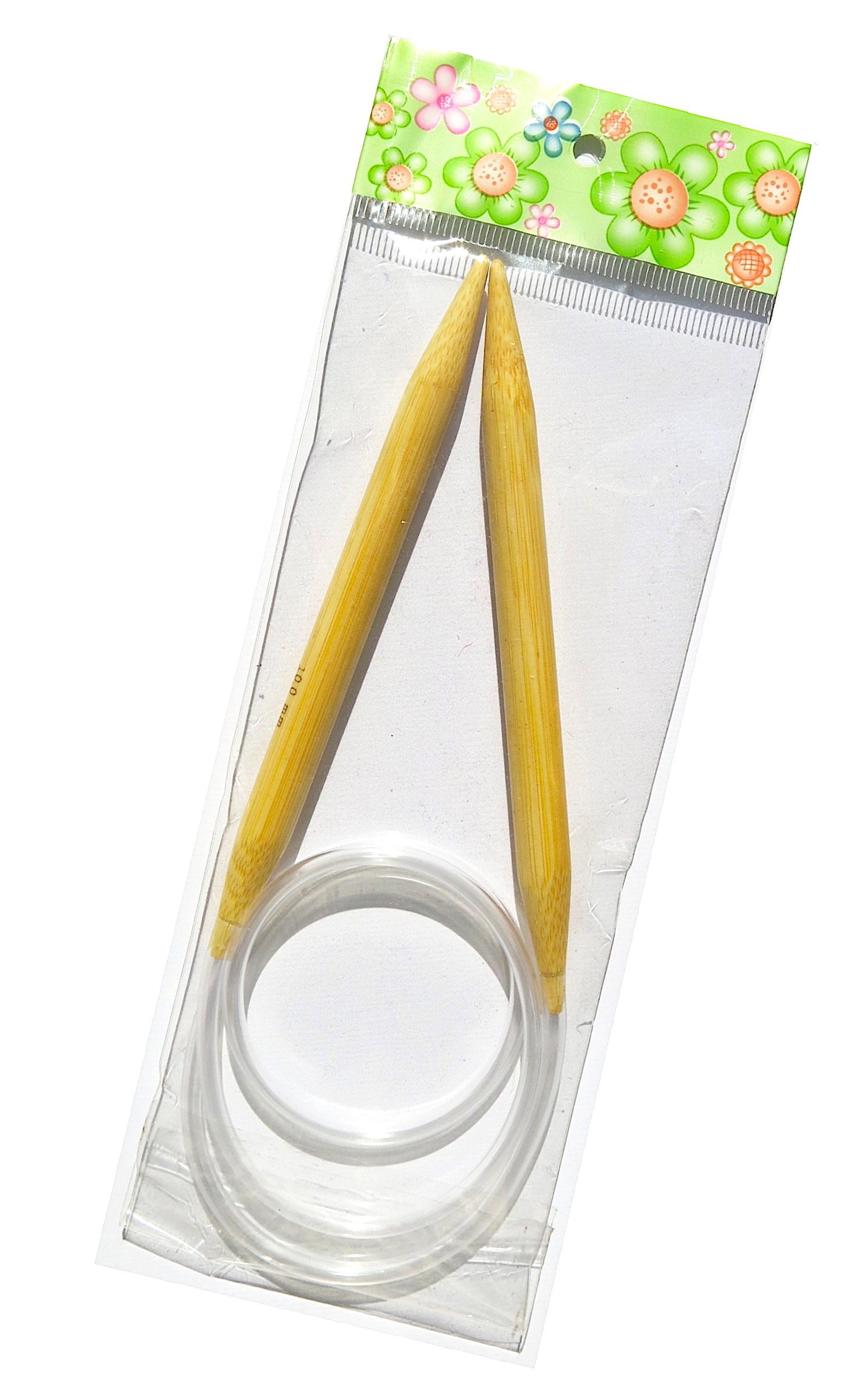 Adf Tm Natural One Pair 40'' (100Cm) X 10Mm Bamboo Circular Knitting Needles
