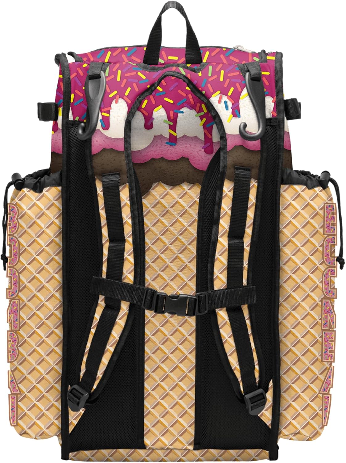 Boombah Superpack Bat Bag - Backpack Version (no wheels) - Holds 4 Bats - Ice Cream Neapolitan Multi