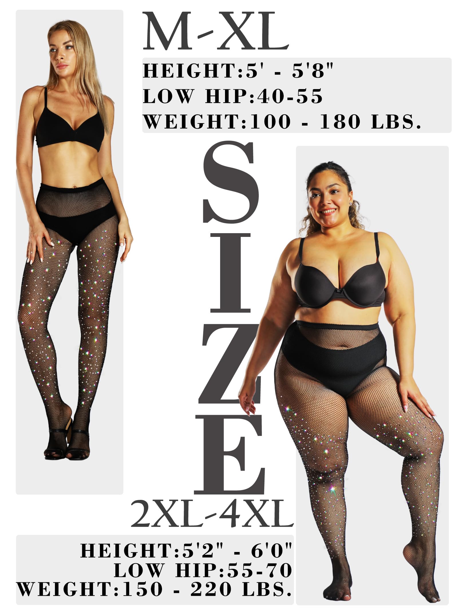 DancMolly Damen Funkeln Strass Netzstrumpfhose, 20 Volltonfarben 3 Stile Glitzer Fischernetz Strumpfhosen mit Hoher Taille