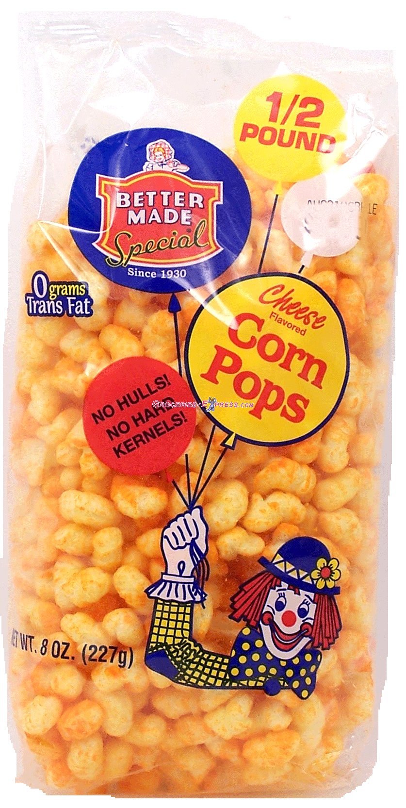 Better Madecheese flavored corn pops, 8-oz. bag