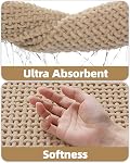 Color&Geometry Rubber Backed Waffle Bath Mat Hand Washable Non Slip Bathroomt Rug, Soft Absorbent Chenille Boho Carpet for Bathroom Floor, Tub and Shower, 17"x30", Beige