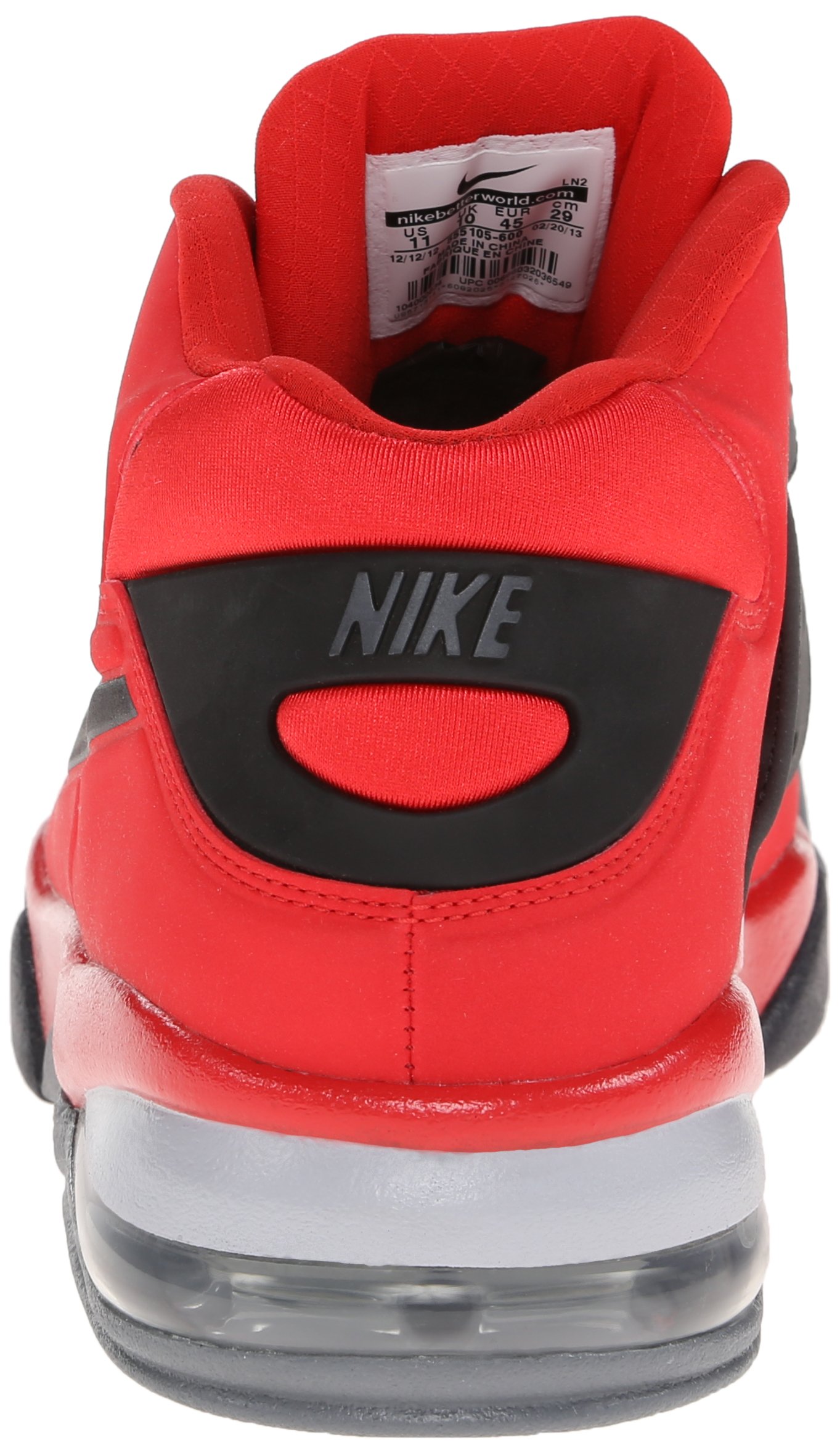 Nike Air Force Max 2013 University Red Black Mens 9 Basketball Shoes 555105-600 Nike NIKE • Air Force Max 2013  main image 4