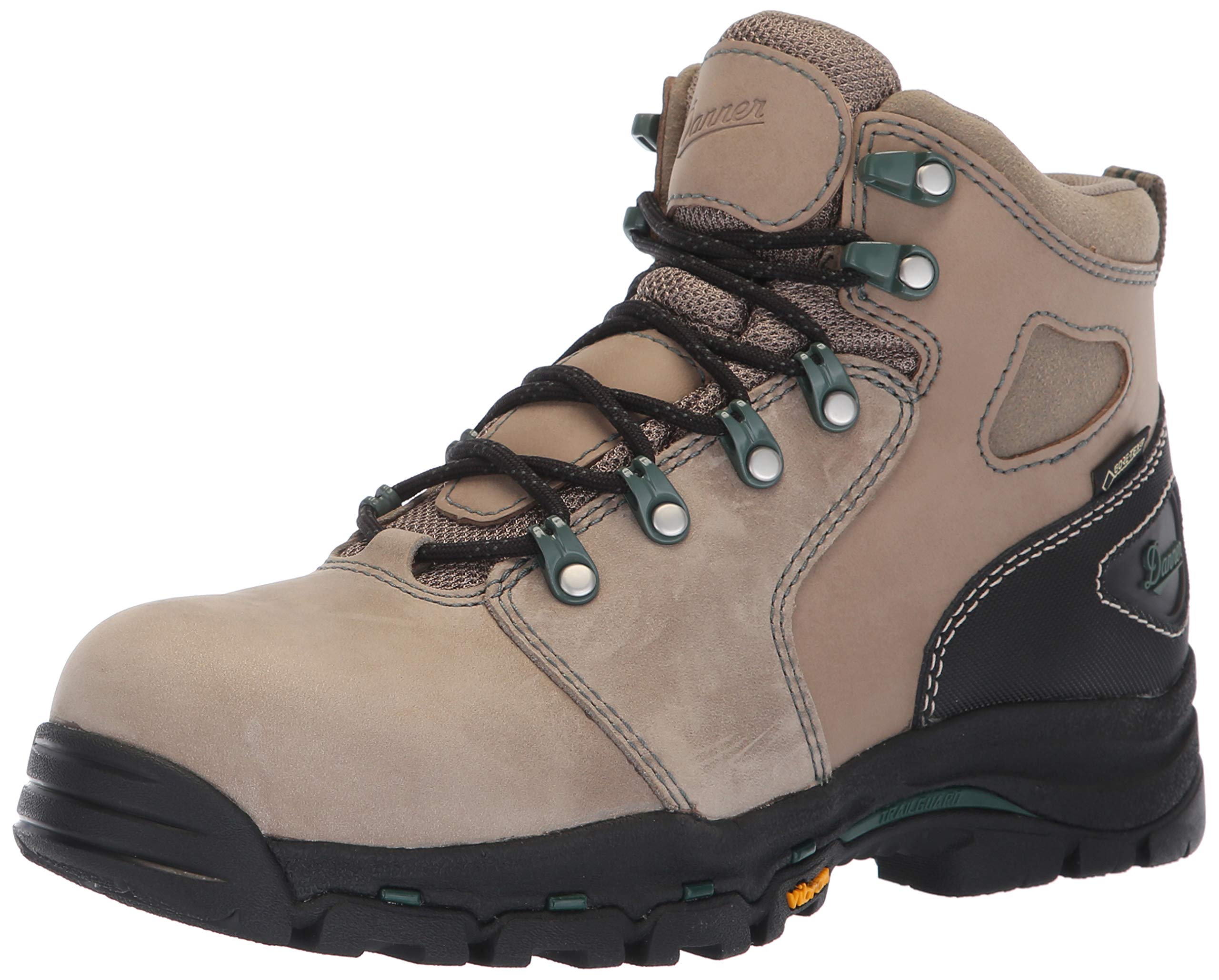 (Size 9.5) Danner Vicious NMT 4? Composite Toe Work Boots for Women - Waterproof and Breathable Leather Upper, Slip-Resistant Rubber Vibram Outsole, EH Resistant
