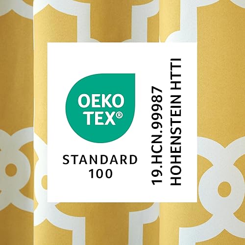 Miniatura 9 de Exclusivas cortinas para el hogar, par de paneles de cortina blackout (opacas) de sarga de satén tejido con ojales superiores