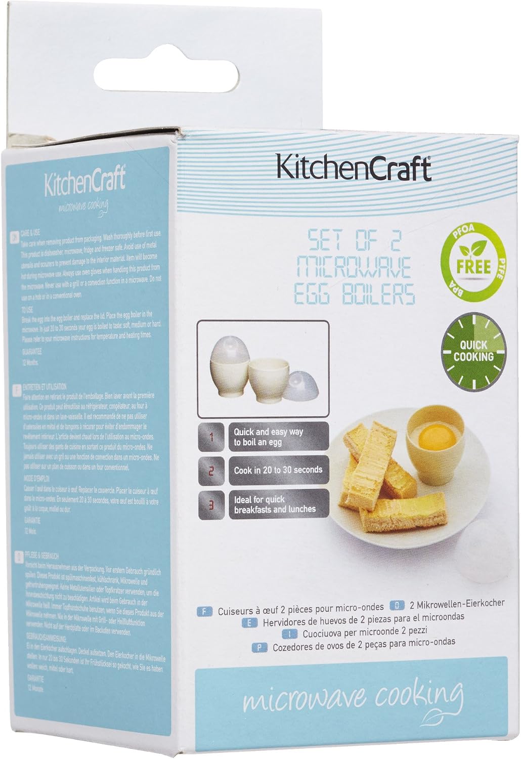 Kitchen Craft Set Of Two Microwave Egg Boilers