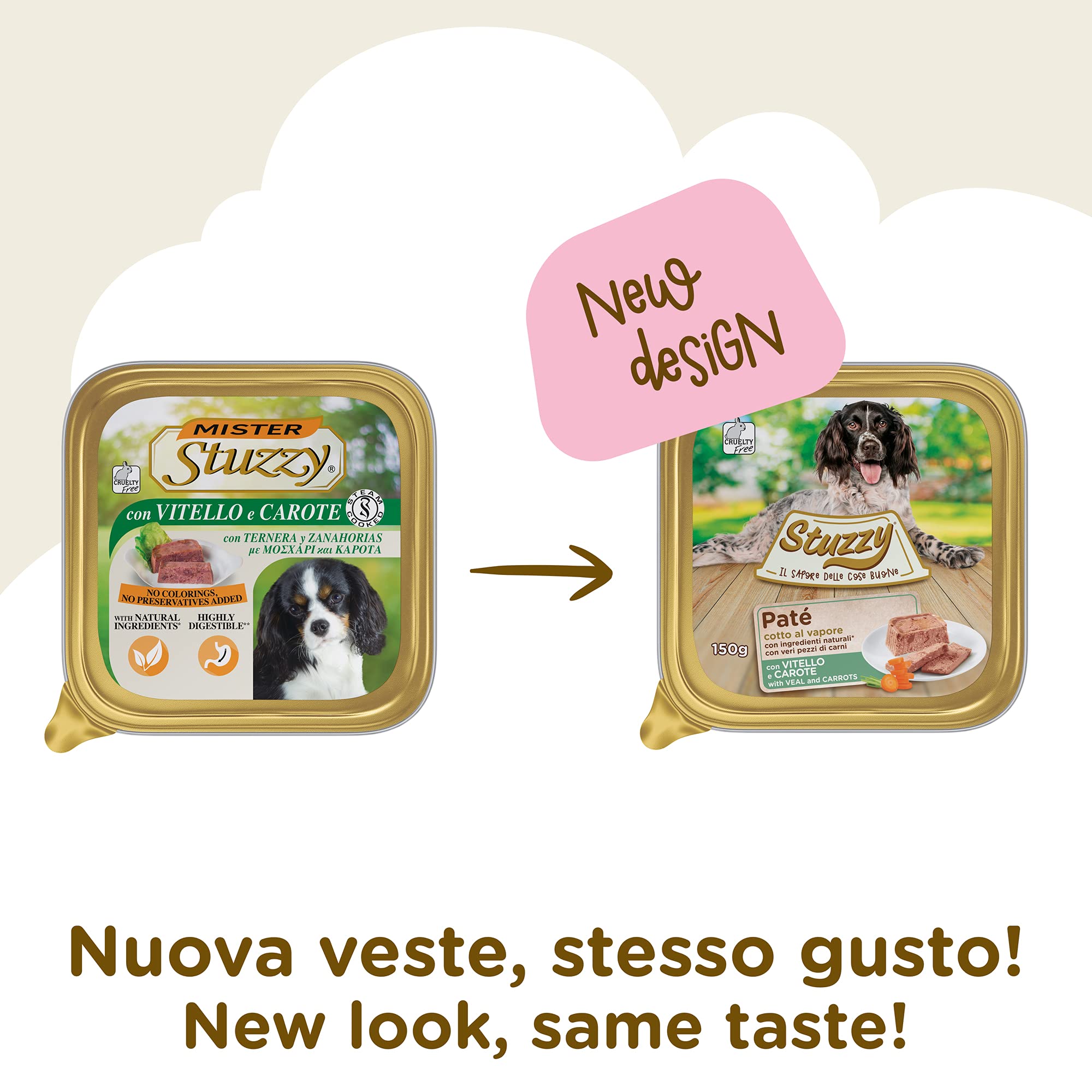 Stuzzy Cibo Umido Per Cani Cuccioli - Patè Al Vitello Monoproteico, 6 Lattine Da 400g - Foto 4