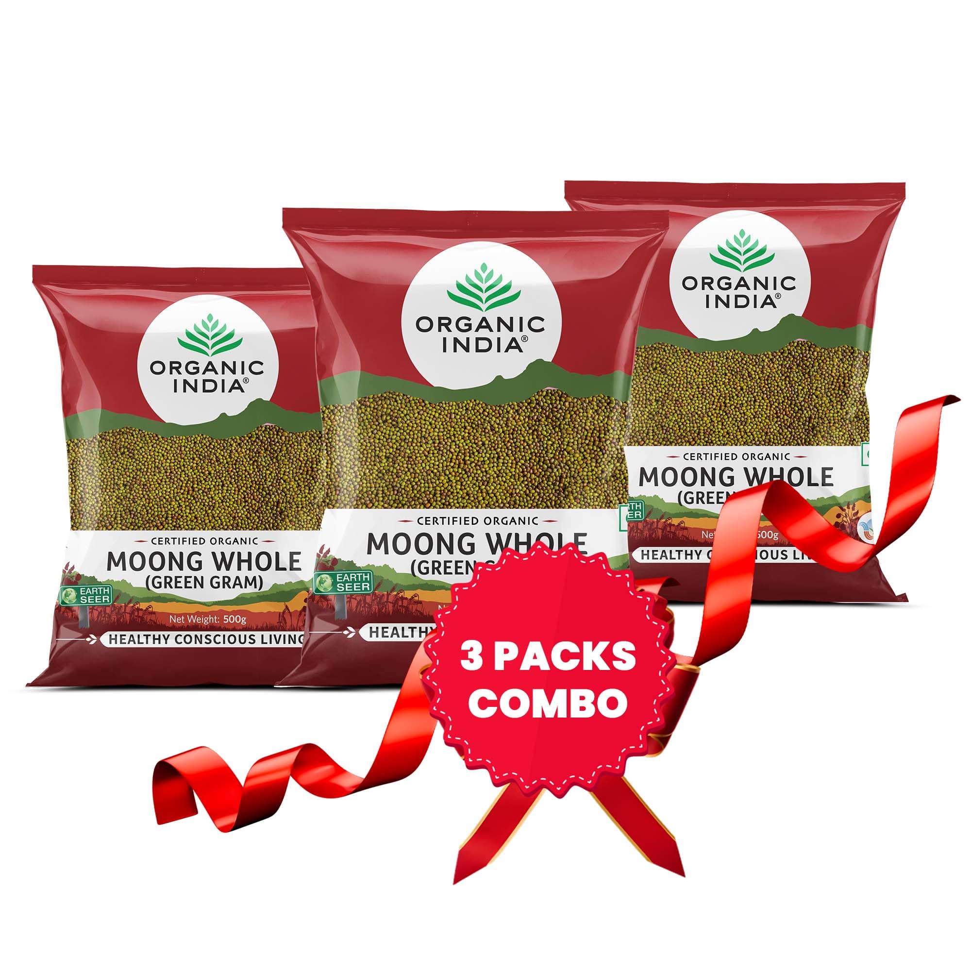 ORGANIC INDIA Moong Whole (Green Gram) 500g (Pack of 3) (B09ZLL65BC) Amazon Price History, Amazon Price Tracker
