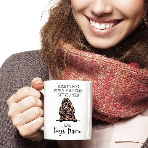 Miniatura 6 de Taza de café personalizada de Cocker Spaniel americano, nombre de perro personalizado, regalos personalizados para mamá de perro, día de la madre,