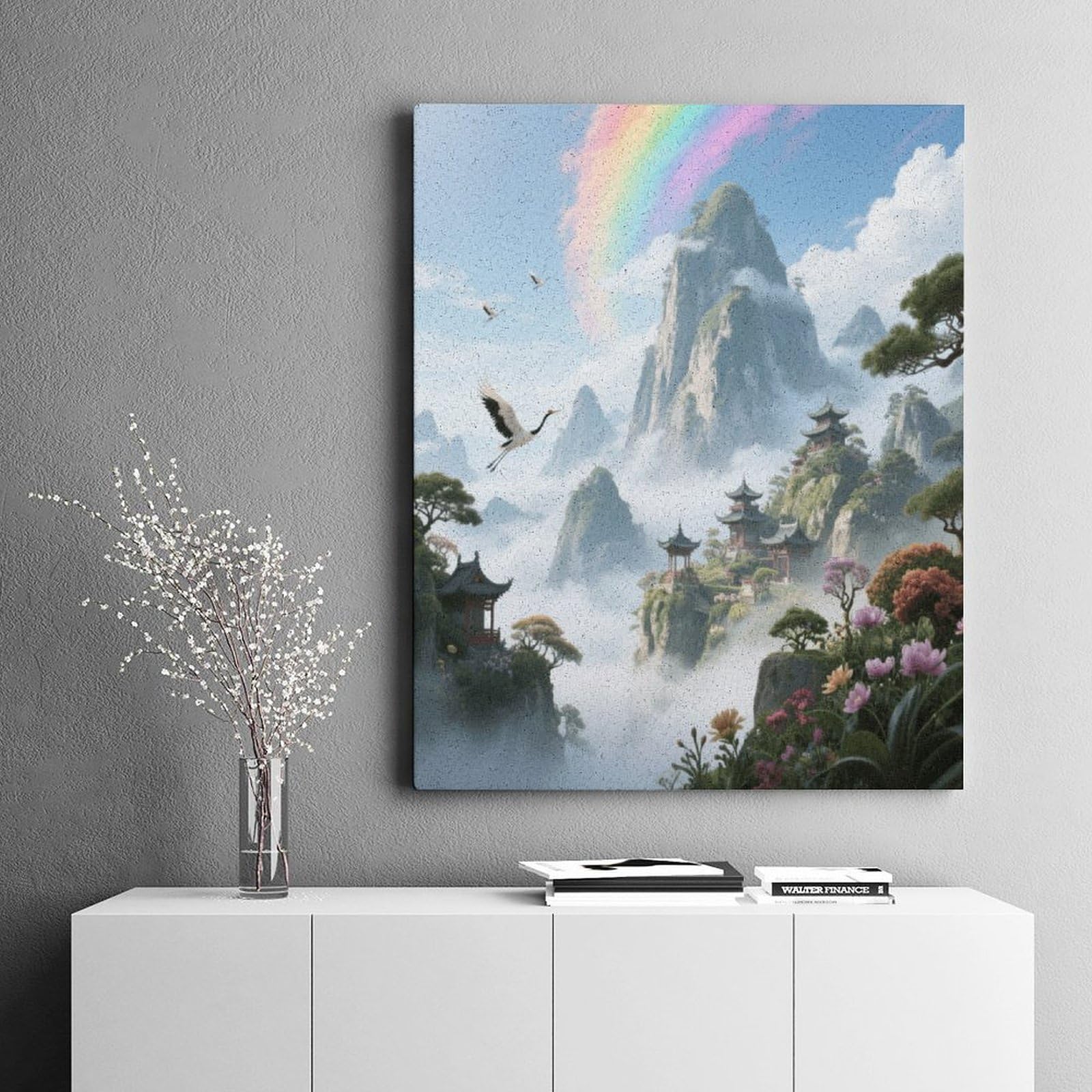 KOAYUBFC Xianxia Malen nach Zahlen für Erwachsene, Anfänger, Erwachsene, Malen-nach-Zahlen-Kits auf Leinwand, DIY-Acryl-Ölfarben, Gemälde mit Pinseln für Geschenk, Heimdekoration, Wanddekoration