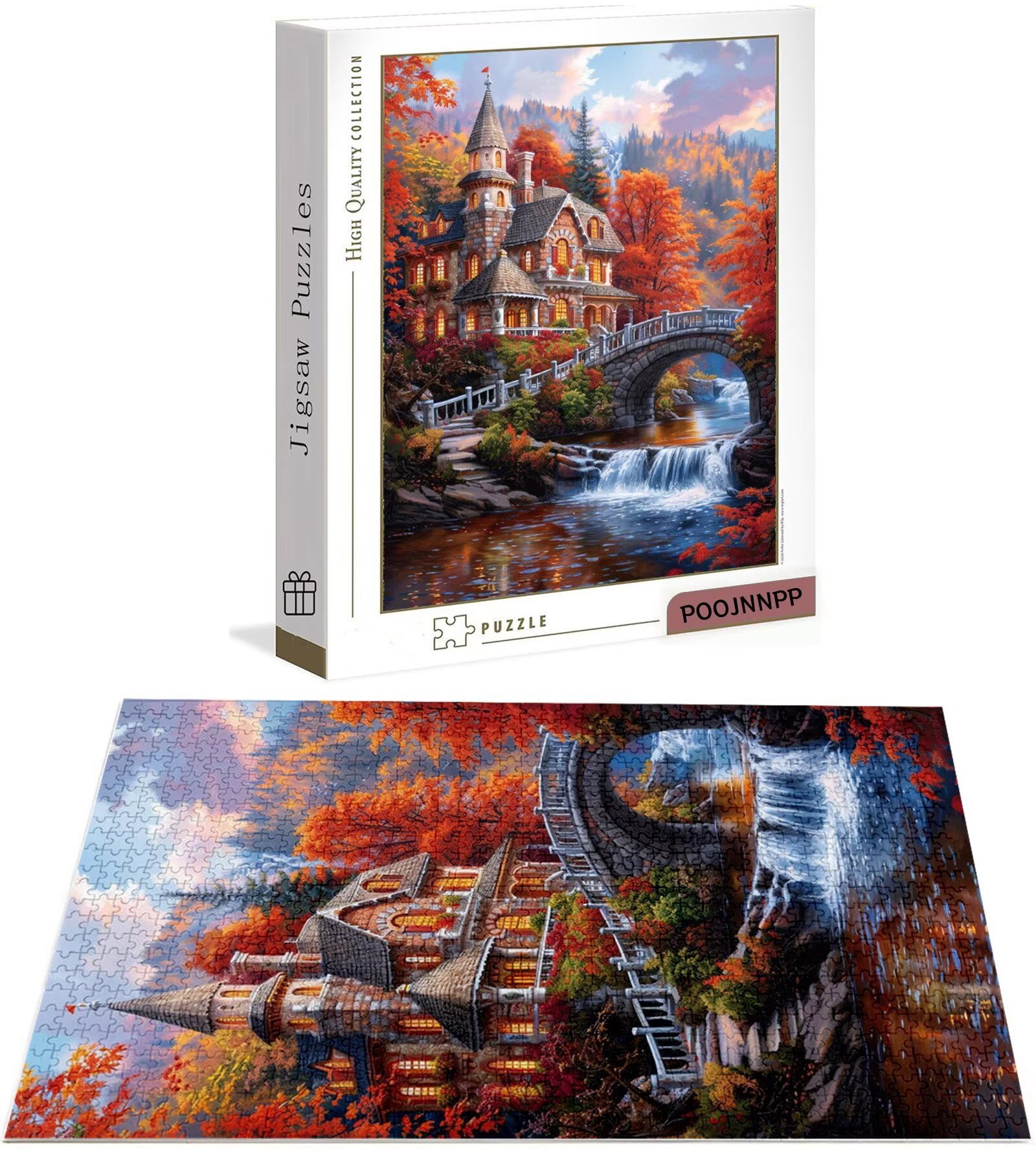 Puzzle 4000 Pezzi per Adulti e Ragazzi, 3 4 5 Anni Puzzle Foresta 6 7 8 Anni Giochi Educativi Sostenibili Con Per Adulti Da Gioco in Legno Di Alta Qualità Jigsaw Paesaggio per Gioco Familiare B-6568
