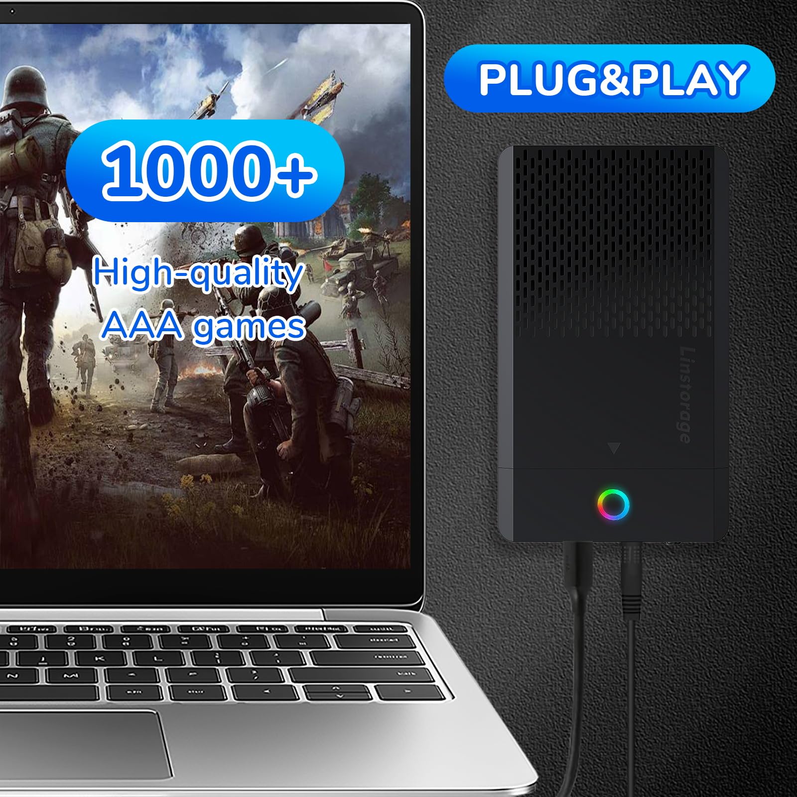 NEW 14TB Retro Gaming Hard Drive Preloaded with 98000+ Games | Plug & Play for 7 Gaming Systems | 9800+ 3D & 1000+ High-End PC Games | USB 3.1 Portable External Hard Drive for Windows PC 7/8/10/11