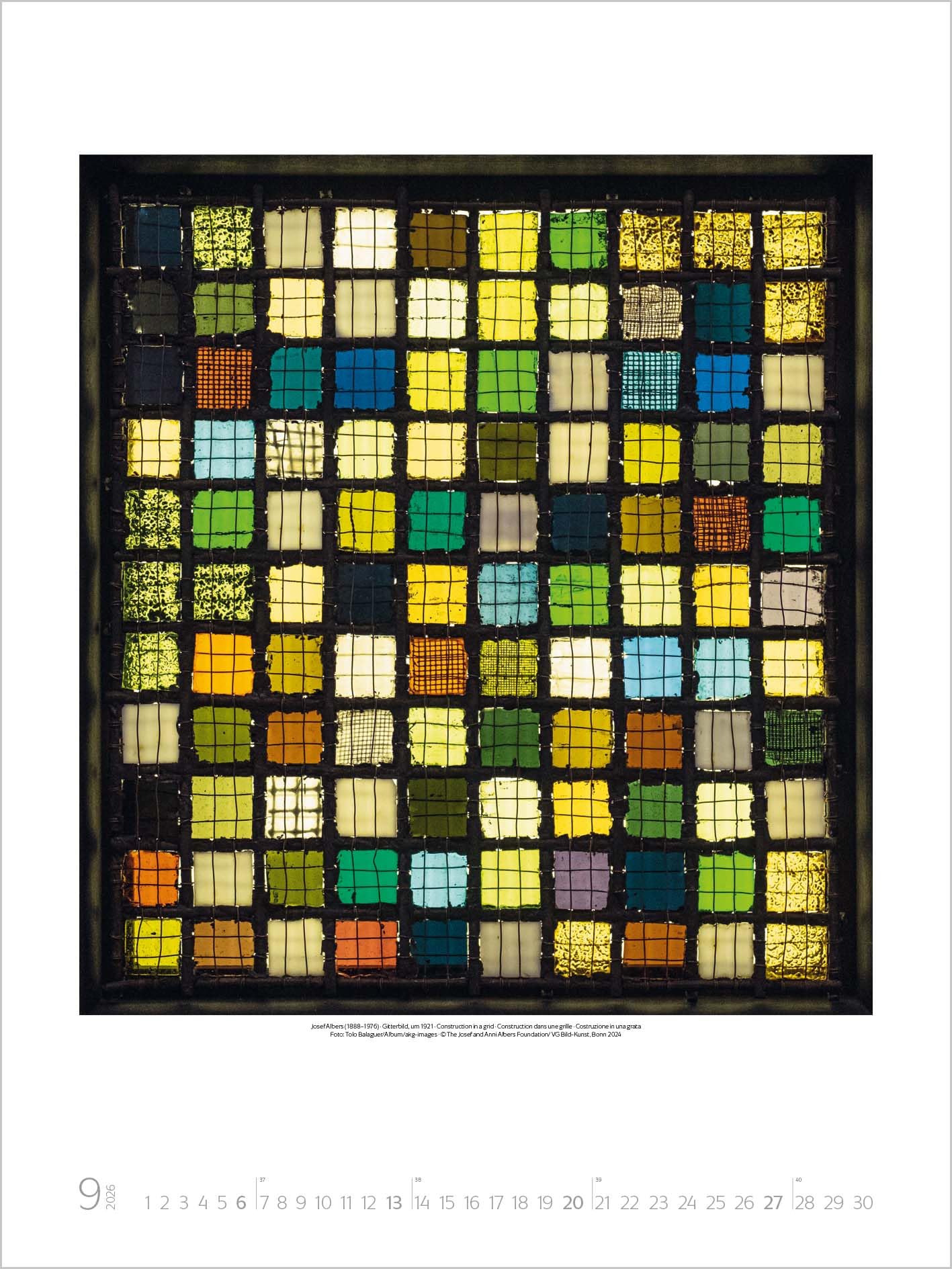 Bauhaus 2026: Großer Kunstkalender. Hochwertiger Wandkalender mit Meisterwerken des Bauhaus Stils. Kunst Gallery Format: 48 x 64 cm.