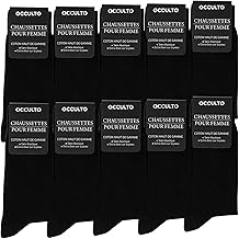 Occulto women's black socks pack of 10-20 (model: Hermine)