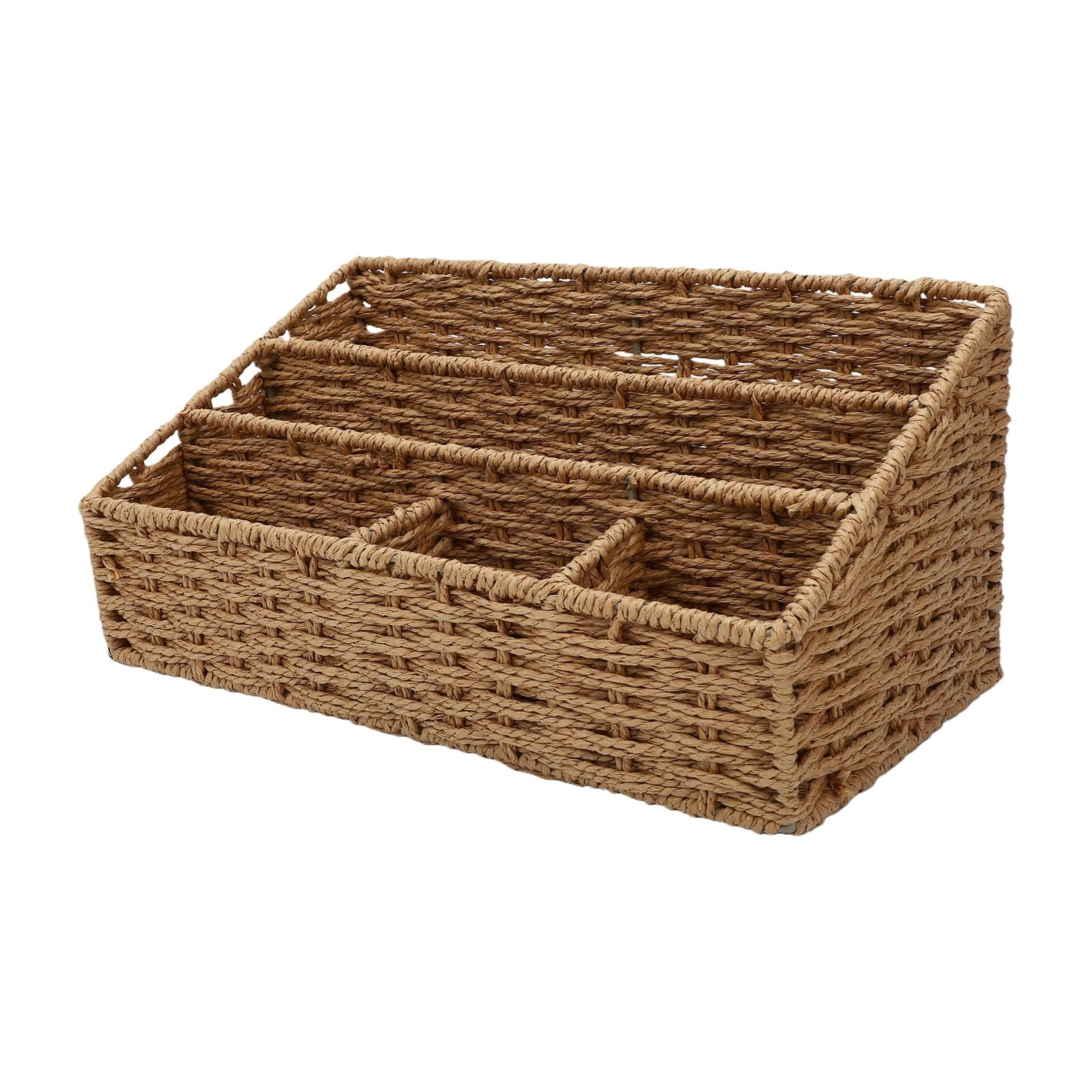 Sxhlseller Tessuto Organizer da Scrivania con Telaio in Ferro (Light Tan)