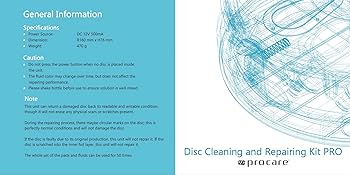 ProcareSelect Disc Cleaning and Repairing Kit PRO : Amazon