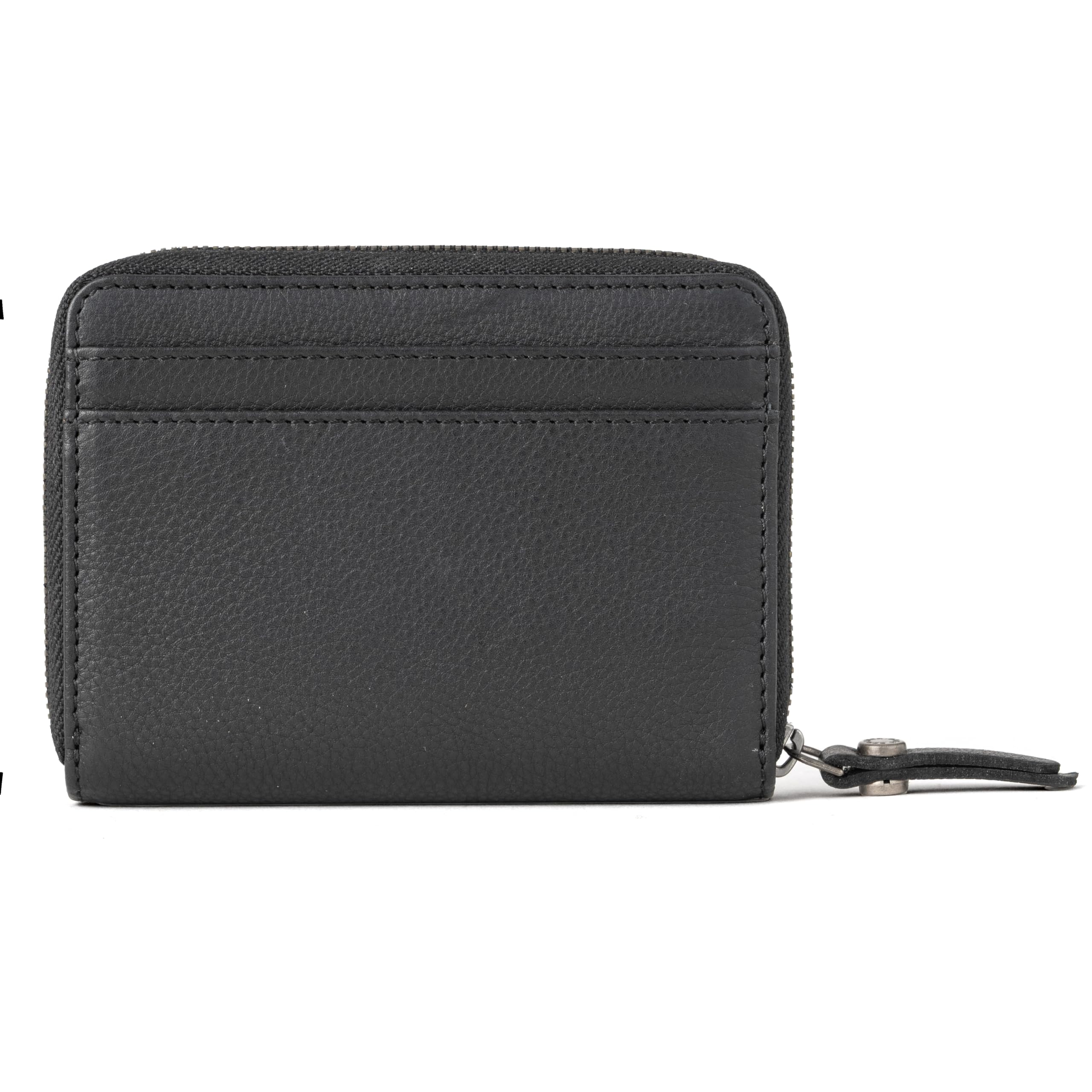 Berliner Bags Geldbörse Klein ELSA Premium, Portemonnaie Damen - Schwarz | Kleines Damen Portemonnaie mit TÜV-geprüftem RFID-Schutz & Platz für 8 Karten, Münzfach, inklusive Geschenkbox