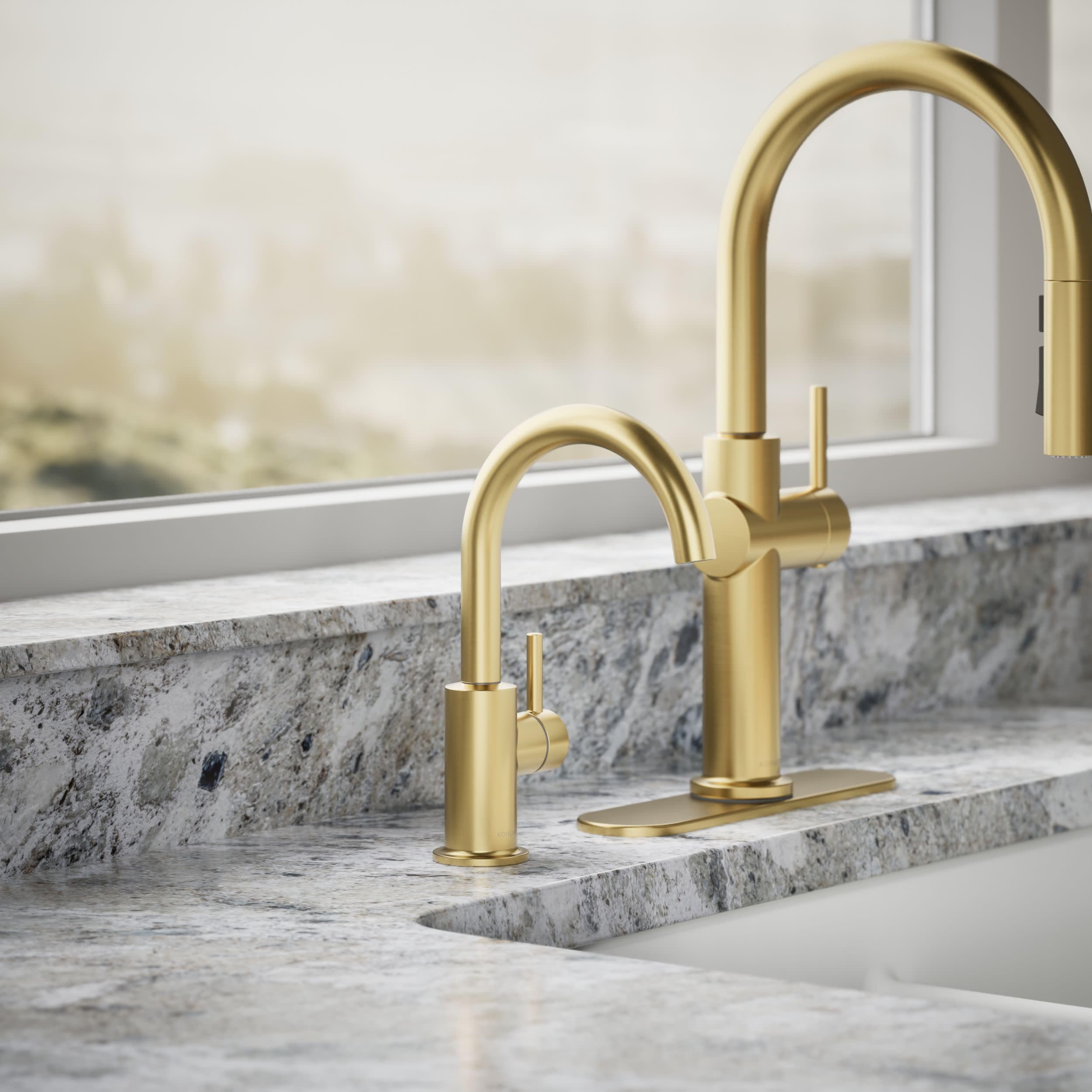 Kohler 26369-2MB K-26369-2MB - Grifo de bebida temporal, latón cepillado vibrante