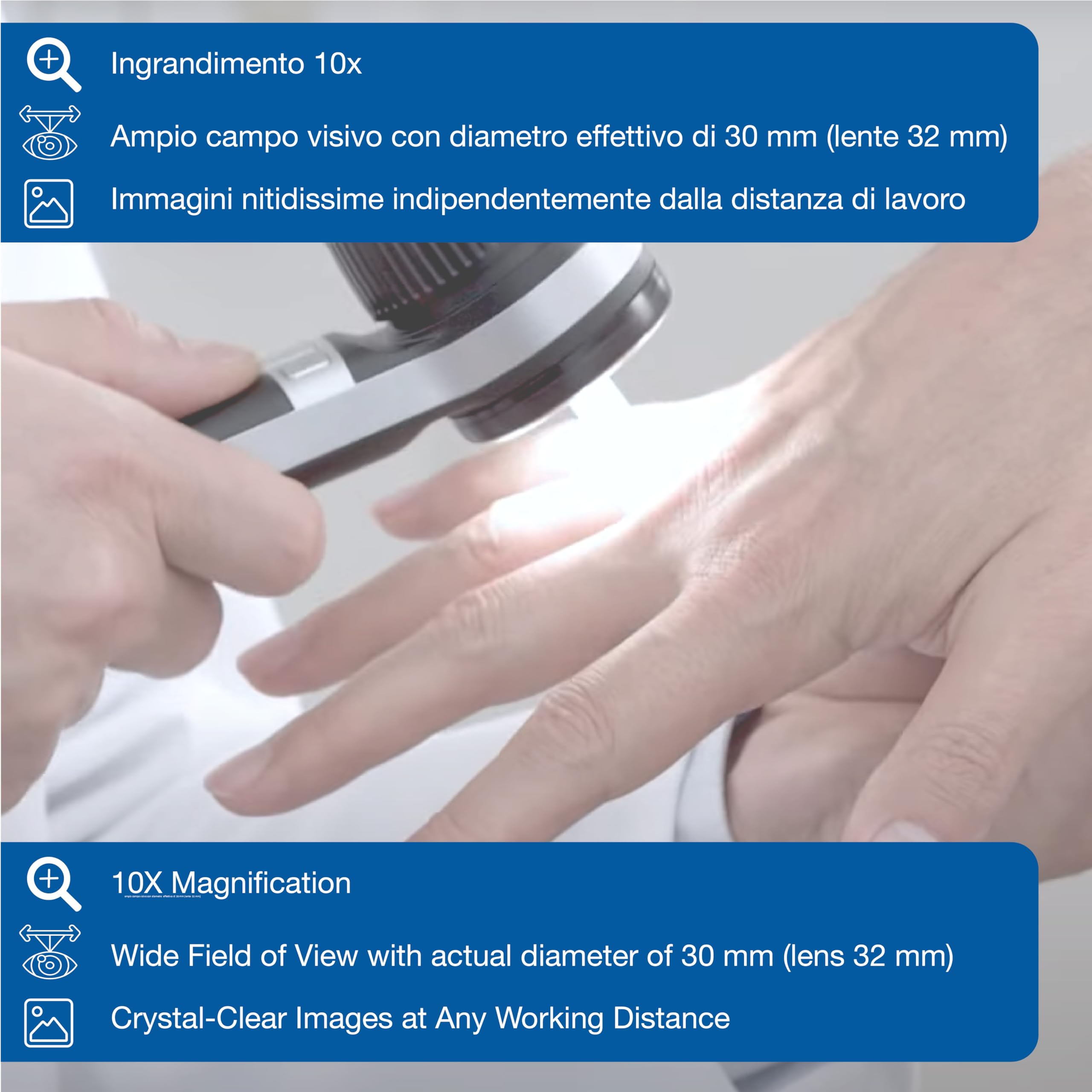 HEINE Dermatoscopio Delta 30 LEDHQ nero