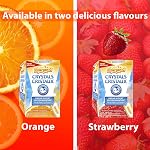 Emergen-C Crystals On-The-Go Immune Support Supplement with Vitamin C, Zinc, B Vitamins & Manganese, Strawberry Flavour, 24 Packets