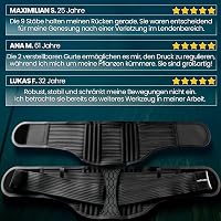 NativoDex Hátfájás Elleni Támogatórögzítő - Lumbális Gerinctámogatás Stabilizáló Sávokkal 8