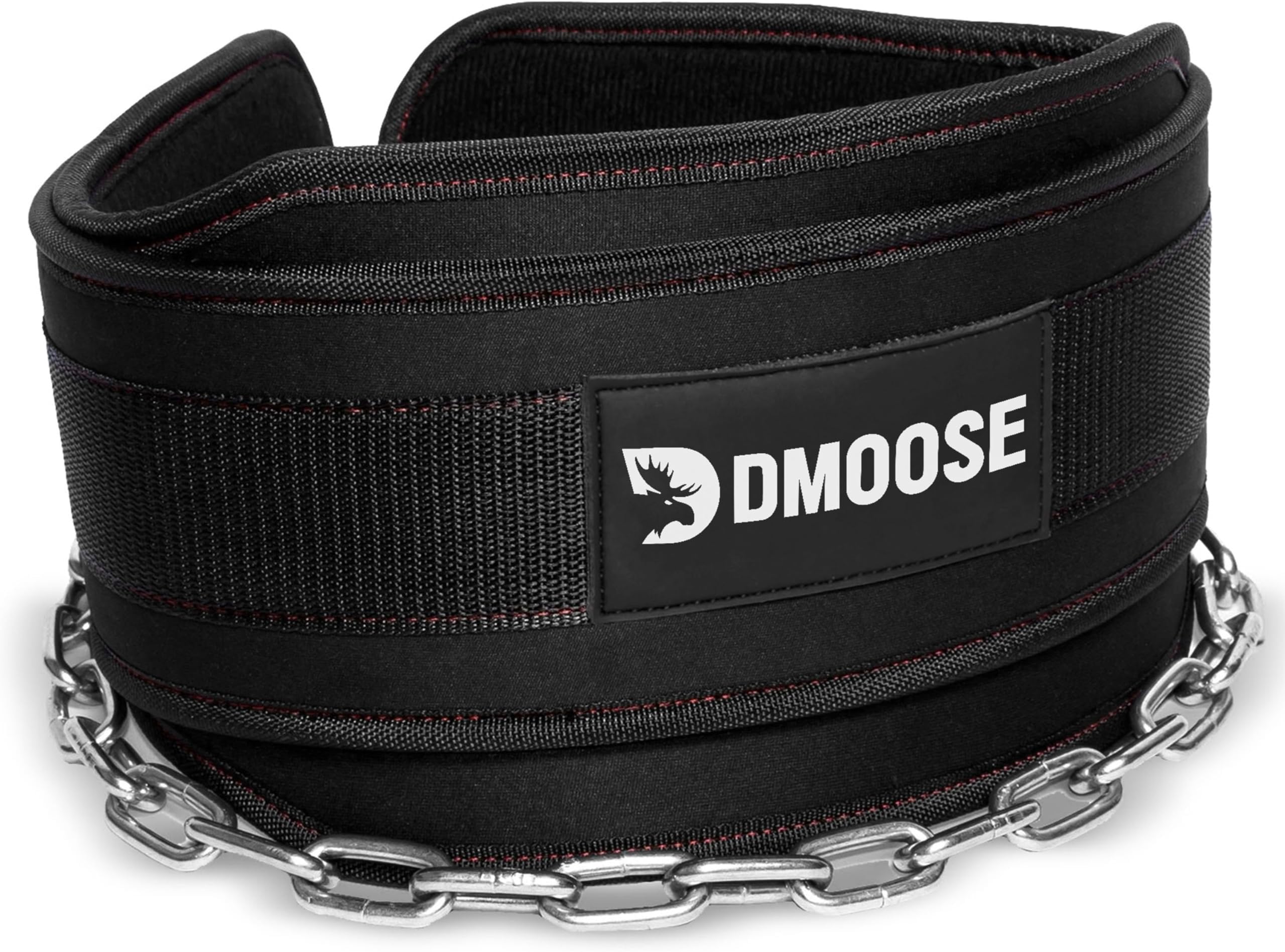 Premium Dip Belt with Chain by DMoose Fitness 90cm Heavy Duty Steel