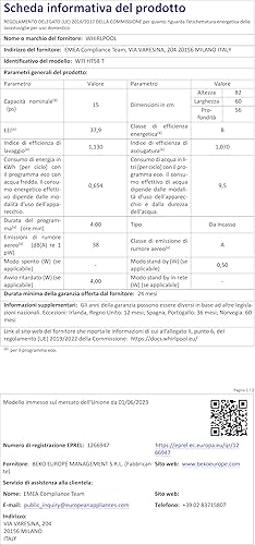 Miniatura 20 de Whirlpool - Lavavajillas integradas negro, tamaño completo - W7I HT58 T