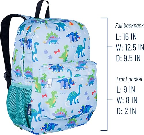 Miniatura 5 de Wildkin Mochila infantil de 16 pulgadas para niños y niñas, perfecta para la escuela primaria, cuenta con respaldo acolchado y correa ajustable,