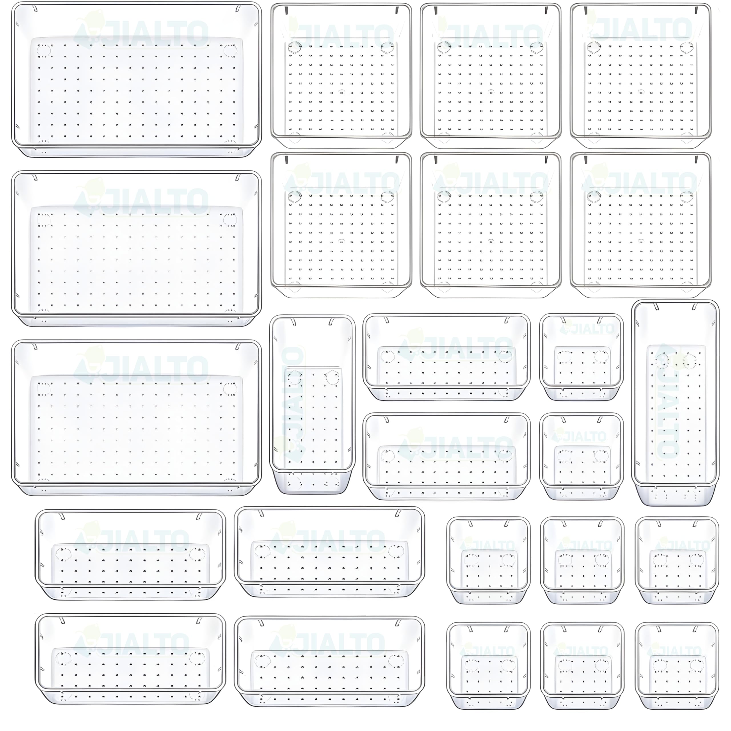 See full amazon price history chart for JIALTO Drawer Organizer, Organisers Storage Box, Multipurpose Drawer Storage Organizer For Cosmetic & Makeup Organizer Box And Dressing Table Organizer Plastic, Transparent, 25 Pcs JIALTO Drawer Organizer, Organisers Storage Box, Multipurpose Drawer Storage Organizer For Cosmetic & Makeup Organizer Box And Dressing Table Organizer Plastic, Transparent, 25 Pcs (B0CYXYPFQ2) Amazon Price History, Amazon Price Tracker
