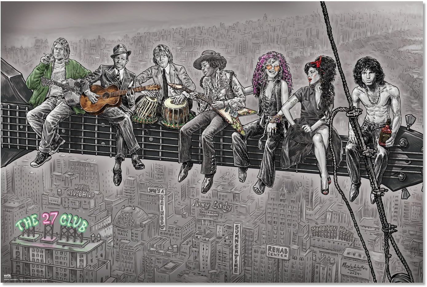 Poster Déco Bières Poster Bières Grupo Erik - 61x91,5cm - Papier Brillant 150g - Décoration Murale Licence Officielle Décoration Salon Moderne