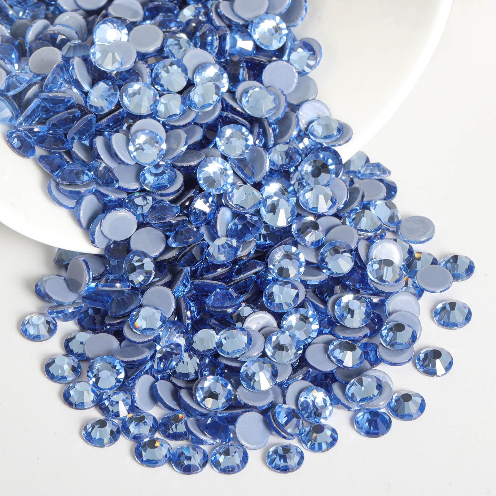 Beadsland Hotfix Rhinestones, 2880pcs Flatback Crystal Rhinestones for Crafts Clothes DIY Decoration, Black, SS6, 1.9-2.1mm — view 71