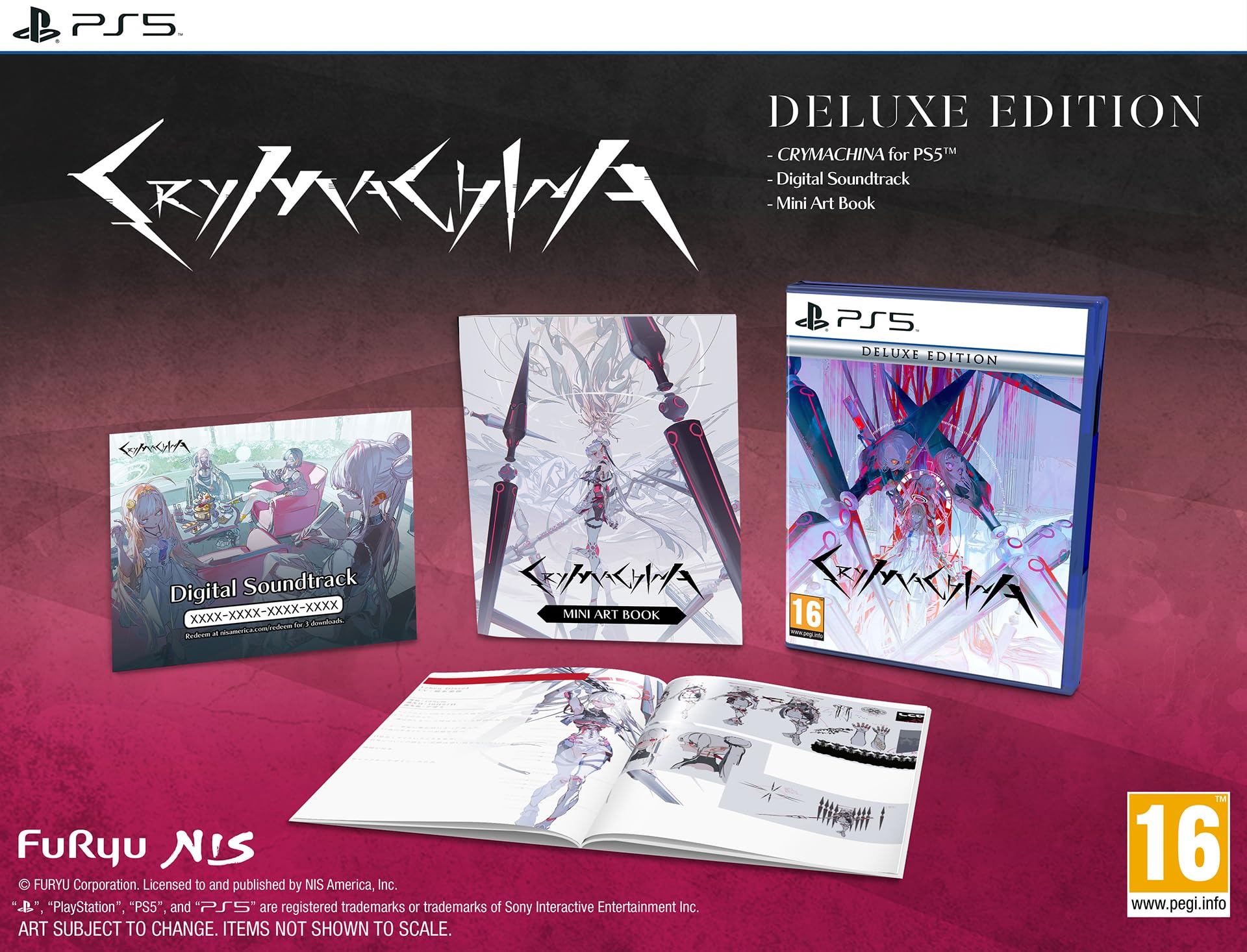 PS5 CRYMACHINA Steelbook + OST + Artbook - Versione Coreana - Nuovo Sigillato