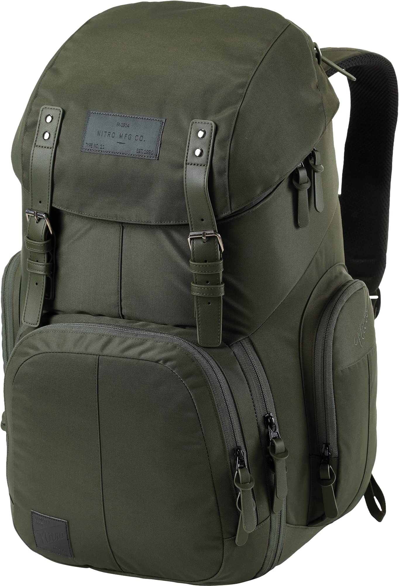 Nitro Weekender Everyday Backpack with Padded Laptop Compartment, School Backpack, Hiking Backpack with Wet Compartment, Rosin, 42 L, vintage