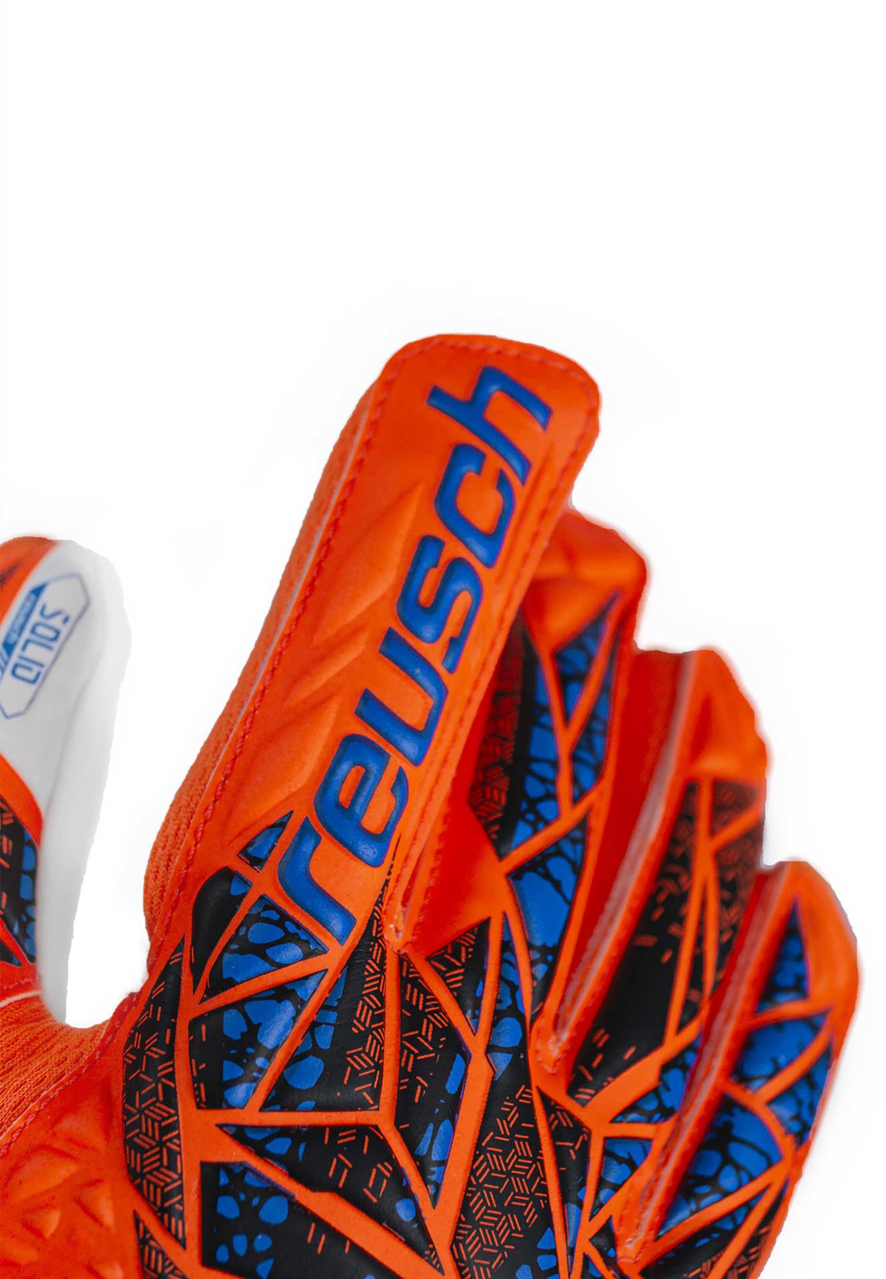 Reusch Attrakt Starter Solid Finger Support Junior rękawice bramkarskie dla dzieci, do wszystkich powierzchni