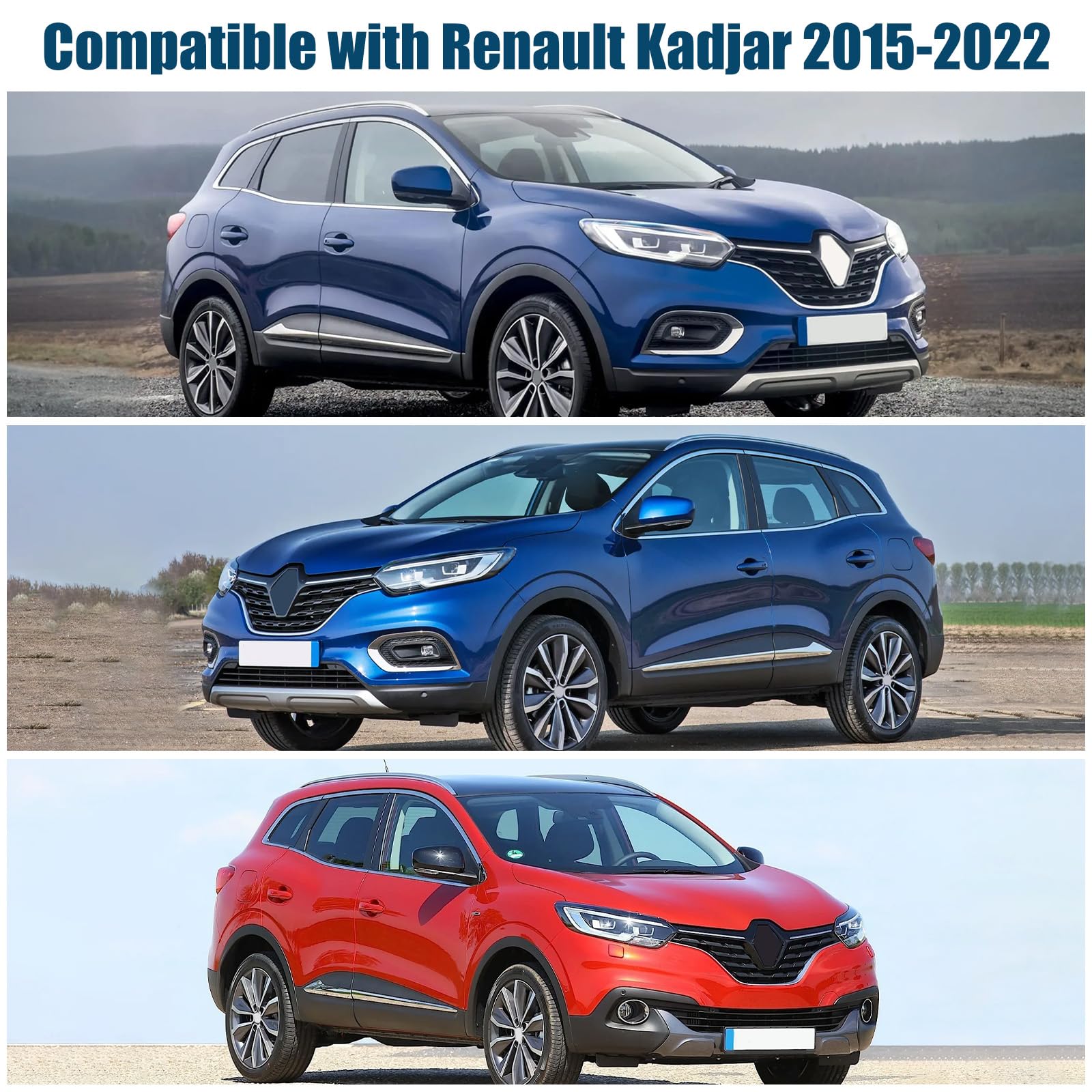 Sonnenschutz Kompatibel mit Renault Kadjar 2015-2022 8 PCS