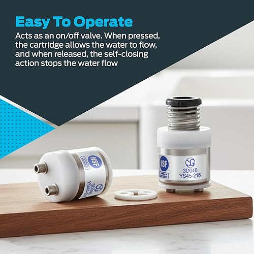 Miniatura 4 de EZ-FLO Grifo universal Bubbler con cartucho reemplazable, entrada IPS de 38 pulgadas, latón cromado, 10345LF