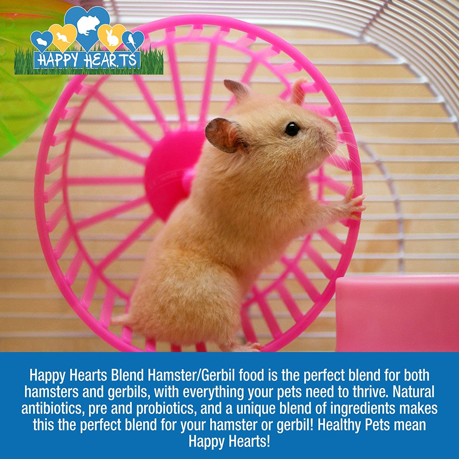 Happy Hearts Total Blend Hamster and Gerbil Food (8 Pounds)