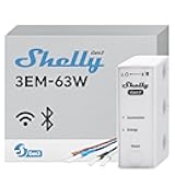 3EM-63W Gen3 | Wi-Fi Operated Smart 3-Phase Energy Meter | Home Automation | Compatible with Alexa & Google Home | iOS Android App | No Hub Required | Data Logging | Solar Photovoltaic Ready