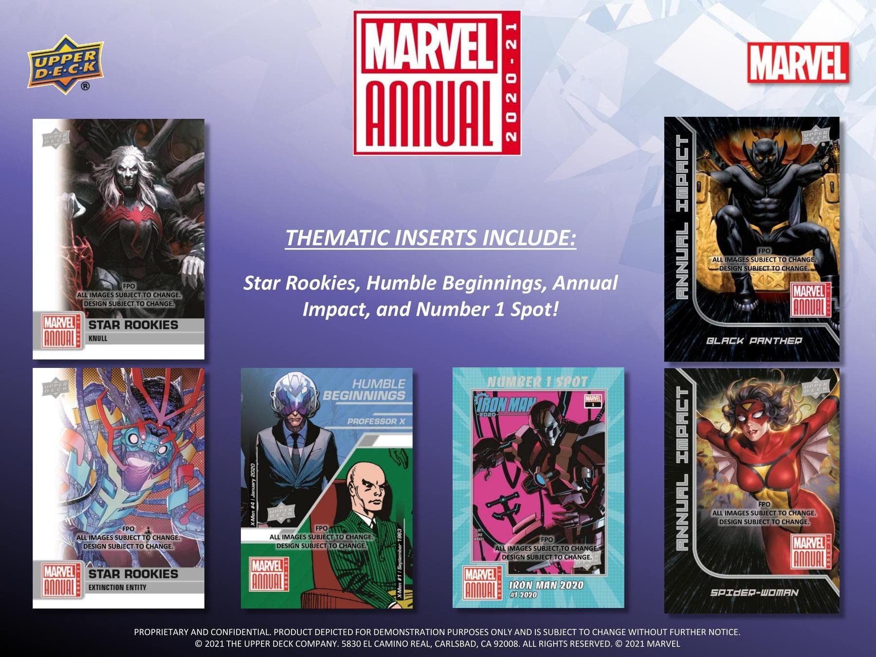 Upper Deck Marvel Annual Hobby Box (16 Packs Per Box, 5 Cards Per