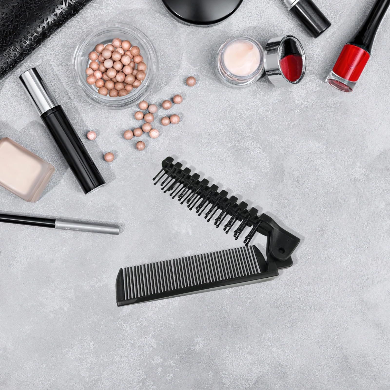 Tragbare, faltbare Kämme, antistatische Haarbürsten für alle Haartypen, ideal für Reisen, 50 Stück