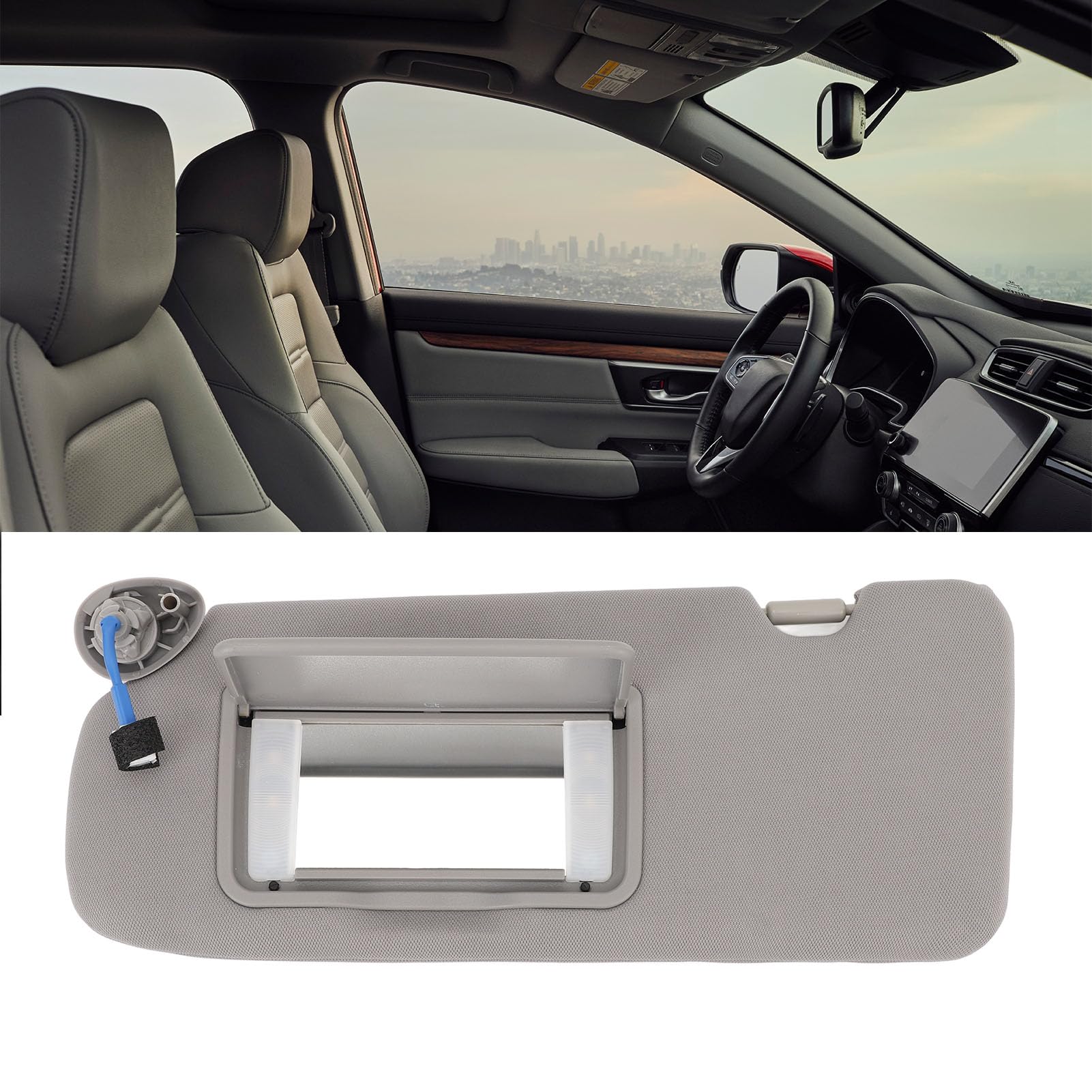Left Driver Side/Right Passanger Side Sun Visor for CRV CRV 2017-2022, Car Windshield Sun Shade, Sunshade Window Sun Visor Protector (Left: 83280 TLA A12ZA)
