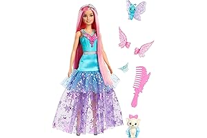 Barbie Dreamtopia Ballerina Doll with 2 Fantasy Pets & Magic Movie-Inspired Dress